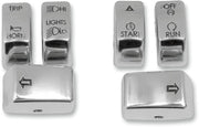 Drag Specialties Switch Cap Kit Chrome - Part #06160152 - Hogparts UK