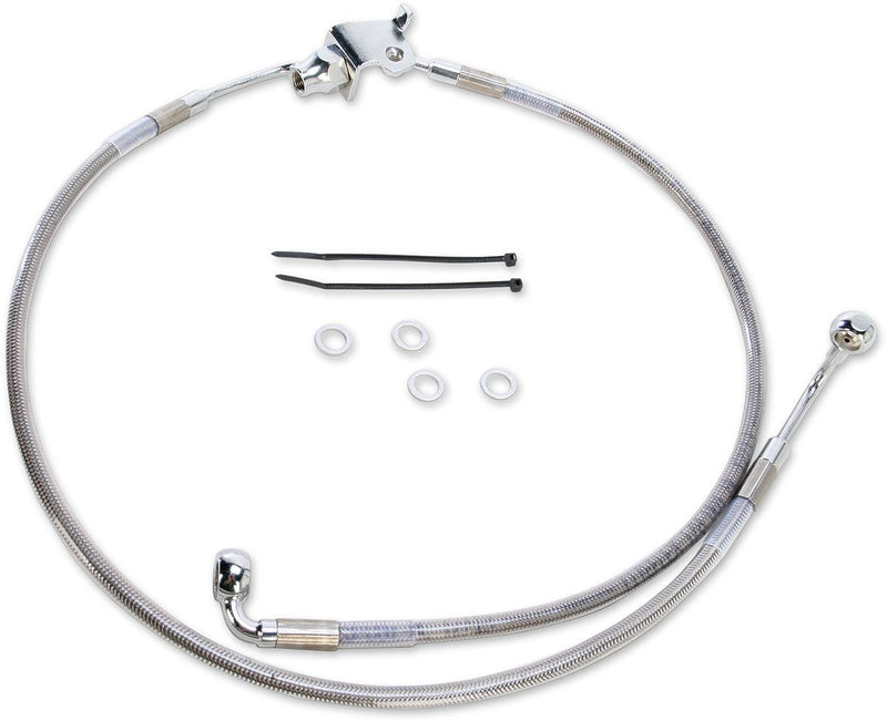 Drag Specialties Brake Line Stainless Steel Clear Coated Rear Oem Length - Part #17413849 - Hogparts UK