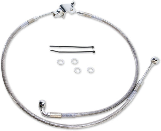 Drag Specialties Brake Line Stainless Steel Clear Coated Rear Oem Length - Part #17413849 - Hogparts UK