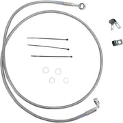 Drag Specialties Front Brake Line Stainless Steel Extended 8" - Part #17412673 - Hogparts UK