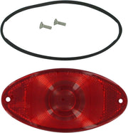 Drag Specialties Taillight Cat-Eye Lens Red - Part #20100222 - Hogparts UK