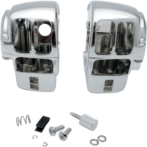 Drag Specialties Switch Housing Kit W/ Radio Chrome - Part #06160142 - Hogparts UK
