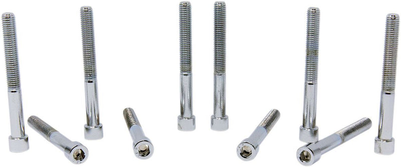 Drag Specialties Socket-Head Bolt 1/4-28X2.25 Smooth Chrome - Part #DS190567S - Hogparts UK