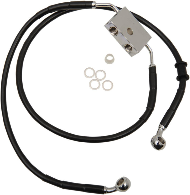 Drag Specialties Frt Brake Line Xl Bk +12 - Part #17415327 - Hogparts UK