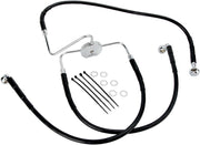 Drag Specialties Front Brake Line Black Vinyl Coated Stainless Steel - Part #17412562 - Hogparts UK