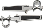 Drag Specialties Footpegs U-Clamp W/ Rubber Inlay Chrome - Part #19041764 - Hogparts UK