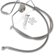 Drag Specialties Front Brake Line Stainless Steel Extended 6" - Part #17412636 - Hogparts UK