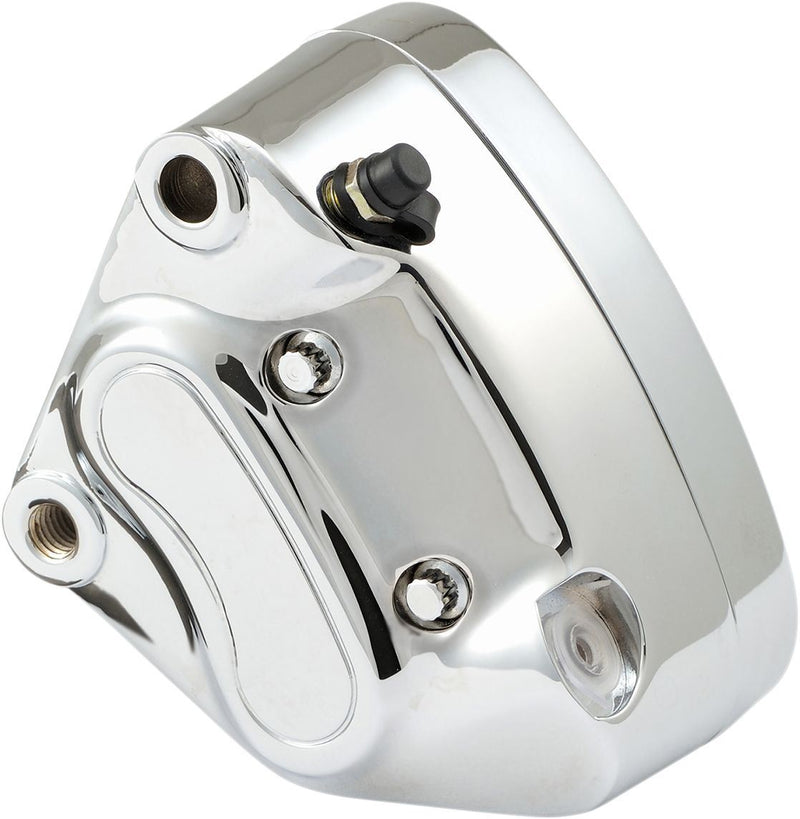 Drag Specialties Brake Caliper Front/Left 4-Piston Chrome - Part #12034404 - Hogparts UK