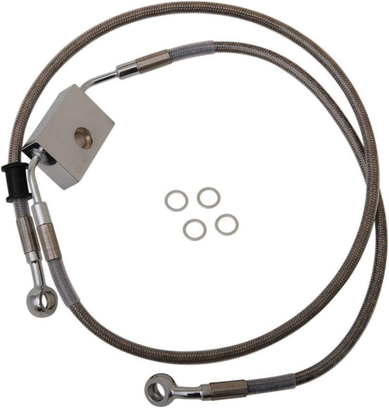 Drag Specialties Frt Brake Line Xl Ss +12 - Part #17415298 - Hogparts UK