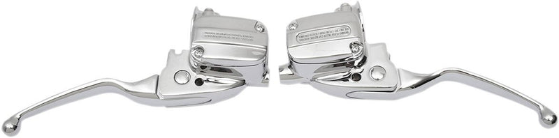 Drag Specialties Brake & Clutch Custom Control Set Chrome - Part #06101952 - Hogparts UK