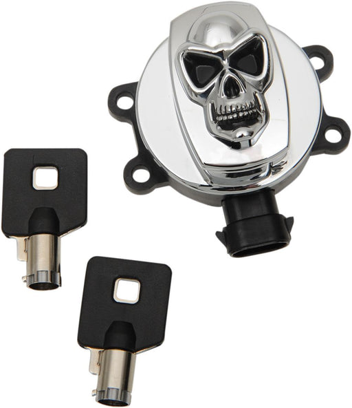 Drag Specialties Switch Ignition Skull Chrome - Part #21060420 - Hogparts UK