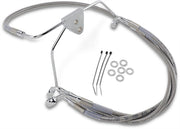 Drag Specialties Front Brake Line Stainless Steel Extended 4" - Part #17412630 - Hogparts UK