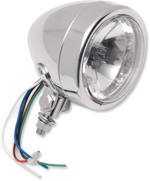 Drag Specialties Spotlight W/ Running Lights 4.5" Plain Clear Lens Chrome - Part #20010249 - Hogparts UK