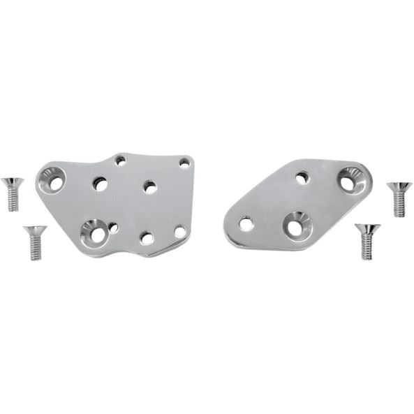 Accutronix  Adapter Plates Kick Back Forward Controls Chrome - Part #118830 - Hogparts UK