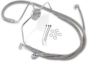 Drag Specialties Front Brake Line Stainless Steel Extended 4" - Part #17412635 - Hogparts UK
