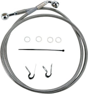 Drag Specialties Front Brake Line Stainless Steel Extended 4" - Part #17412645 - Hogparts UK