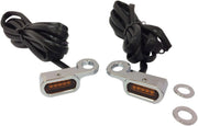 Drag Specialties Lights Marker Handlebar Chrome/Amber Led - Part #20402128 - Hogparts UK