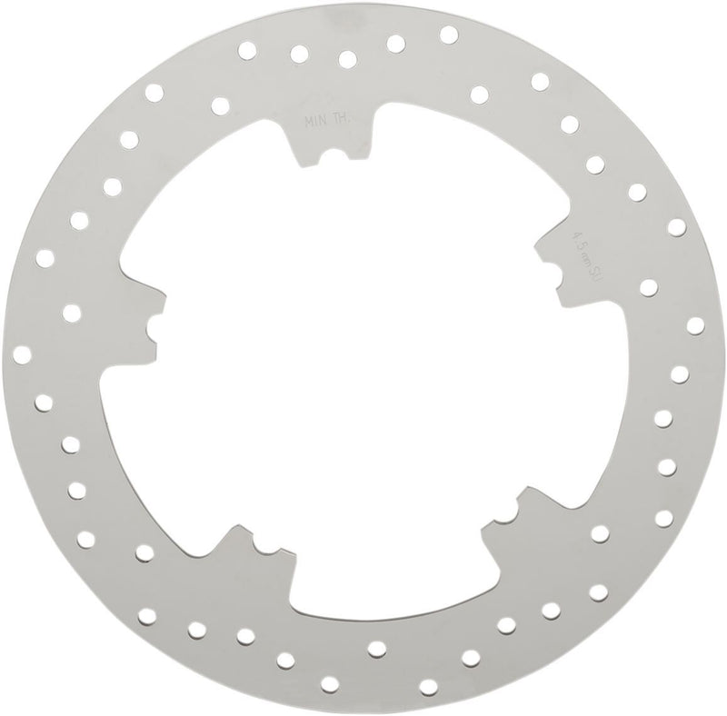 Drag Specialties Rotors Brake 11.8" Front Drilled Polished Stainless Steel - Part #17103155 - Hogparts UK
