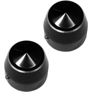 Accutronix Accutronix Axle Caps Elite Front 1" Black - Part #100901 - Hogparts UK
