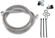 Drag Specialties Front Brake Line Stainless Steel Extended 4" - Part #17412655 - Hogparts UK