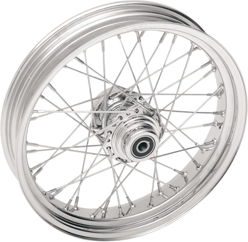 Drag Specialties Front Wheel 21X2.15 Single-Disc 40-Spoke Chrome - Part #02030059 - Hogparts UK