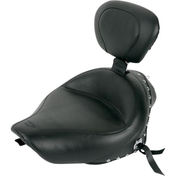 Wide-Style Solo Seat with Removable Backrest - Part #08040310 - hogparts-uk.myshopify.com